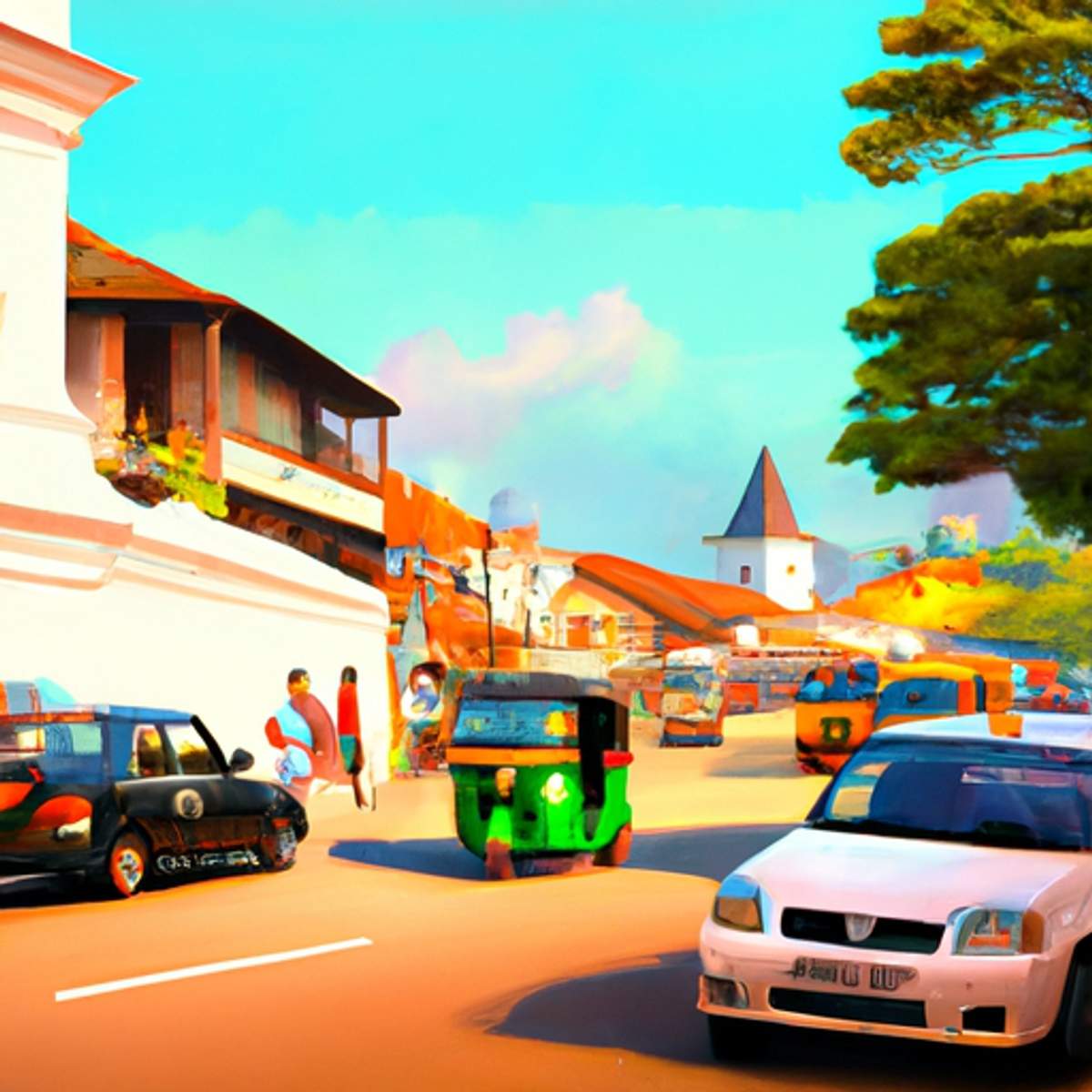 Preço de táxi em Sri Lanka