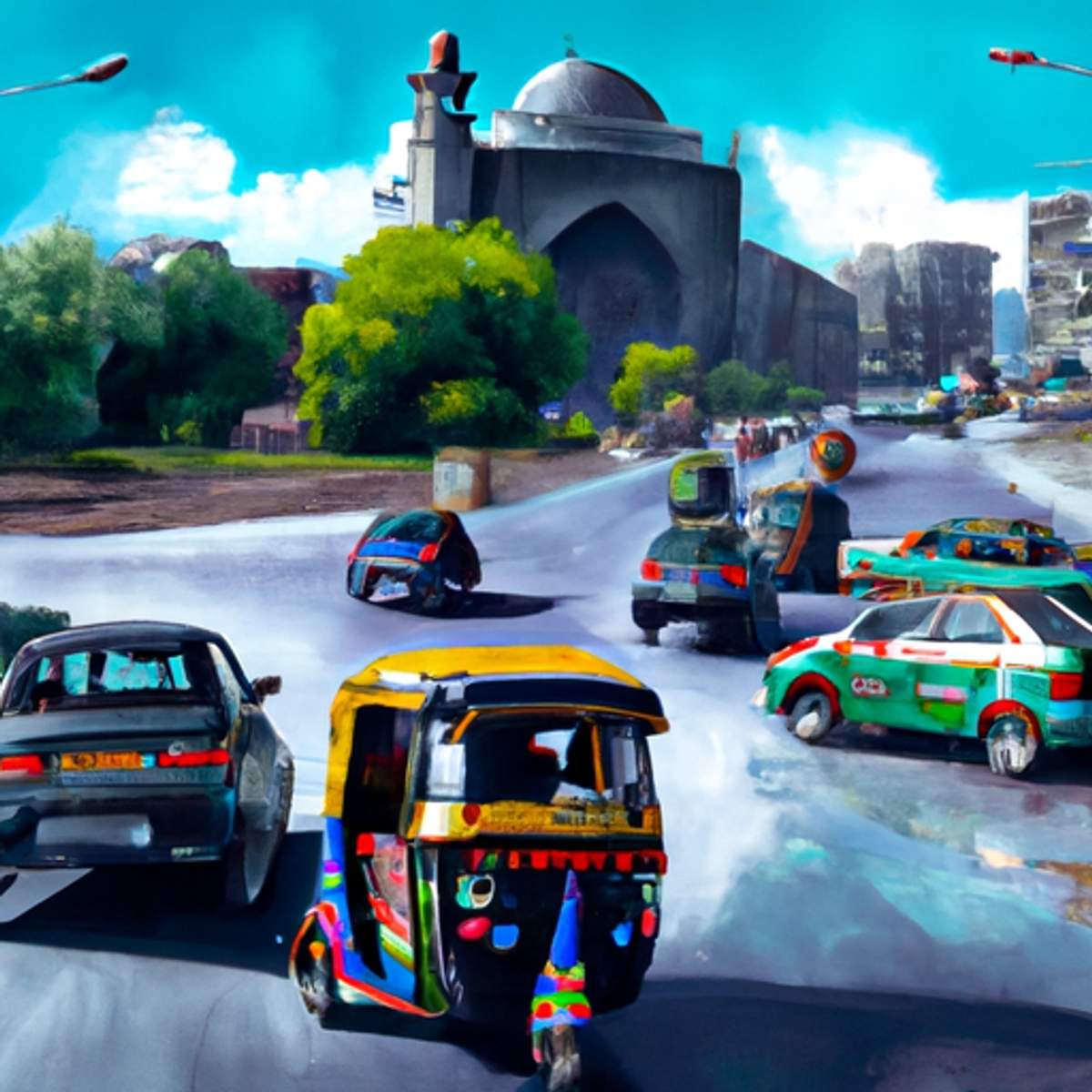 Preço de táxi em Pakistan
