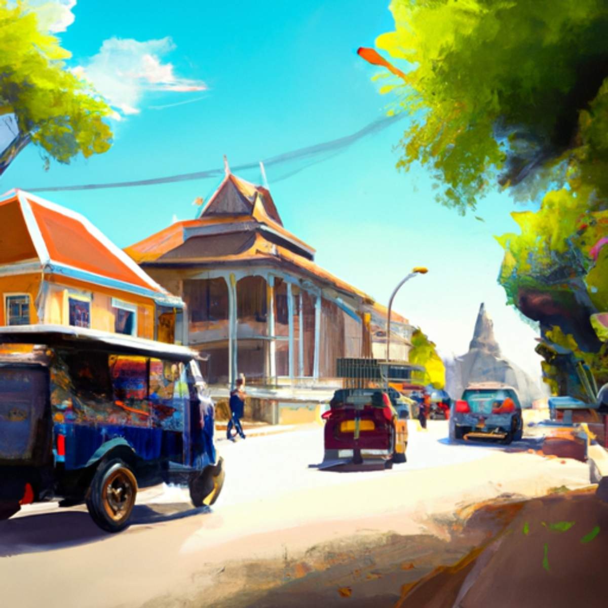 Preço de táxi em Camboja
