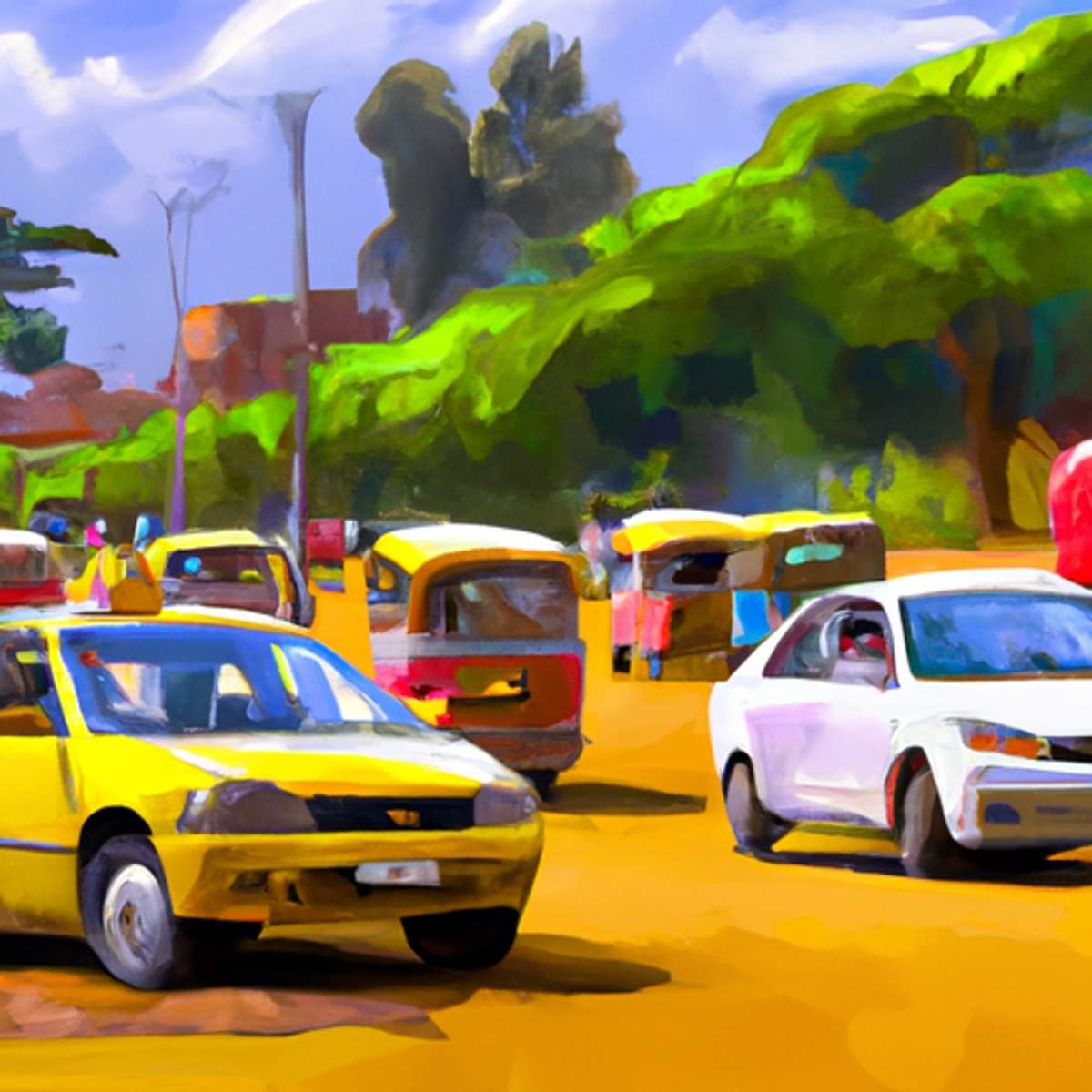 Preço de táxi em Uganda